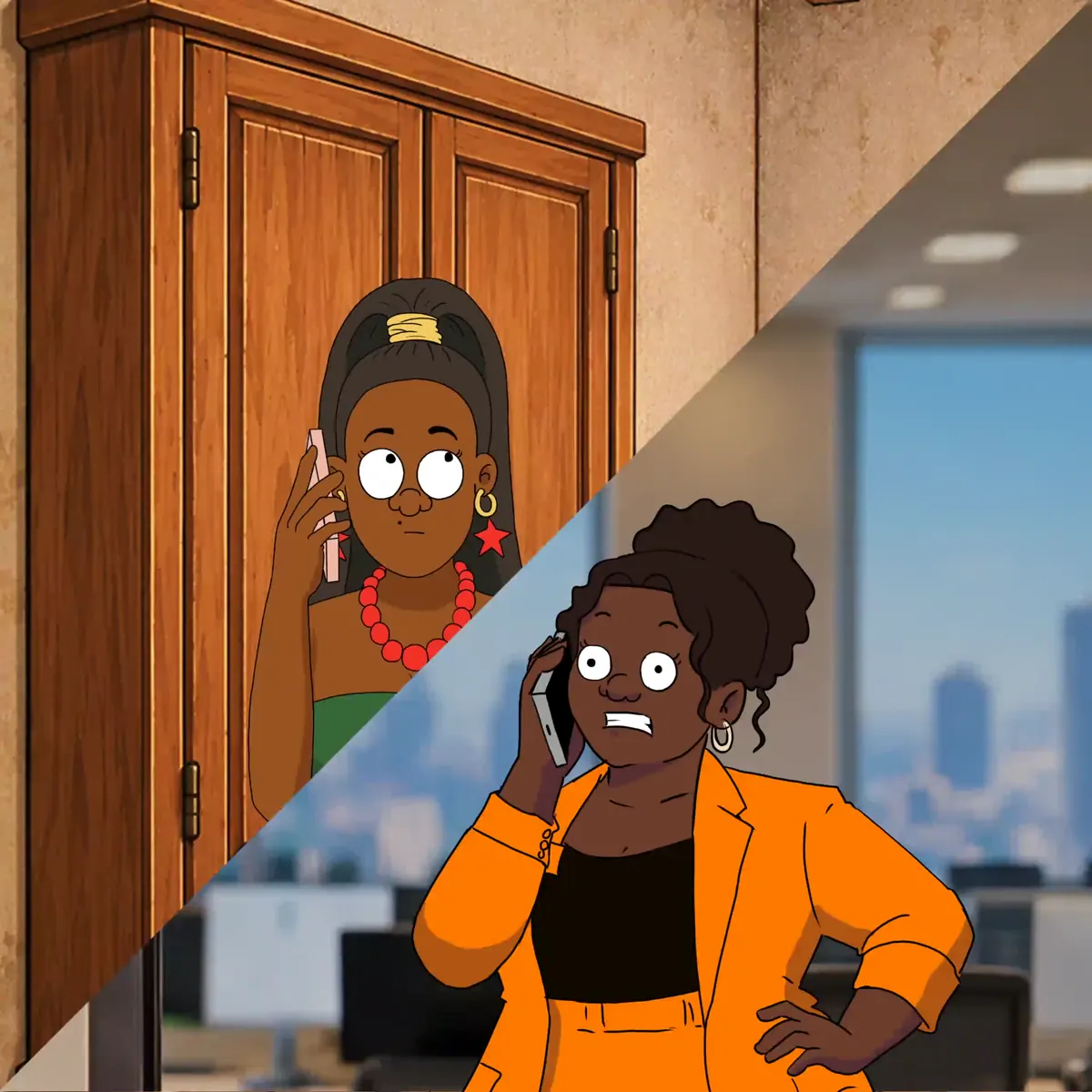 Tsiky takes a call from an Orange director